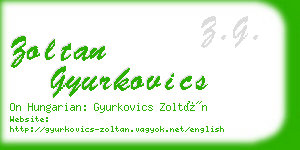 zoltan gyurkovics business card